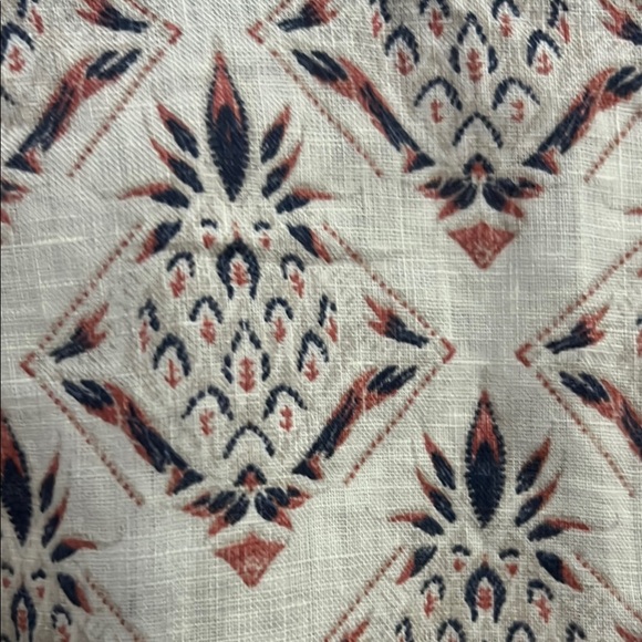 Men's Black and White Patterned Shirt 100% linen - Picture 6 of 6